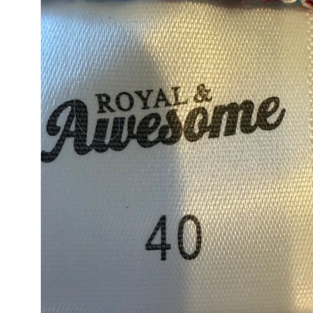 Spicy Golfer Royal & Awesome Mens Red White Blue Plaid Golf Shorts 40 Funky Loud